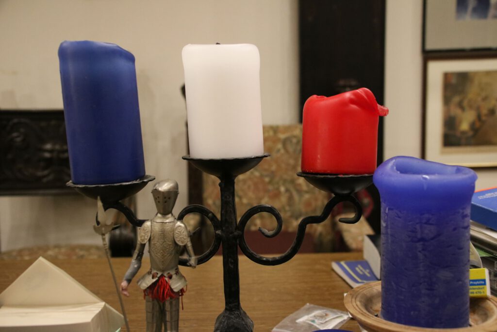 Blaue Kerze der Freundschaft