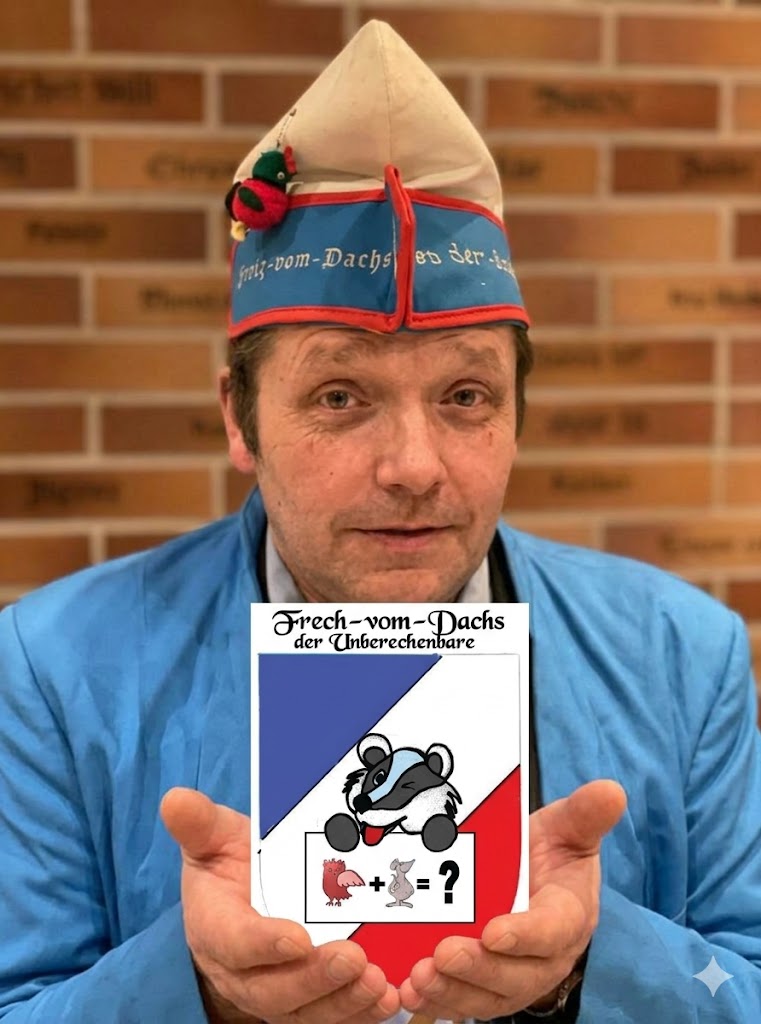 Frech_vom-Dachs mit Wappen