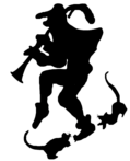 Die Silhouette des Rattenfängers des Reiches ob-der-hamel 336