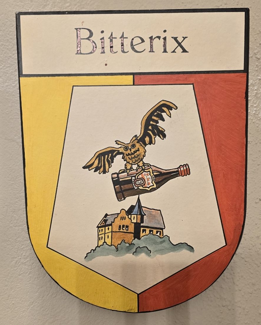 Wappen des Schlaraffen Ritter Bitterix aus der Theotmalie 393 - Detmold