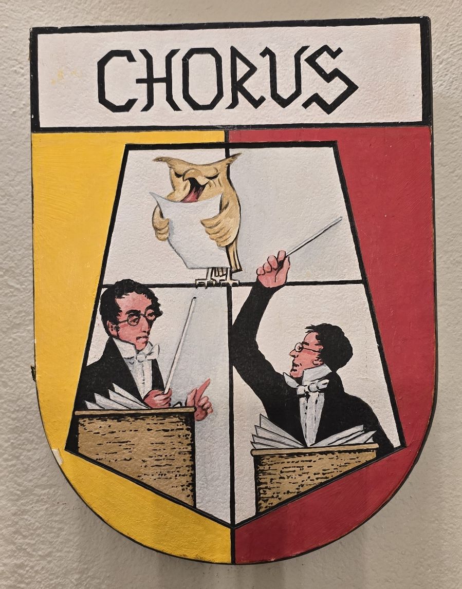 Wappen des Schlaraffen Ritter Chorus aus der Theotmalie 393 - Detmold
