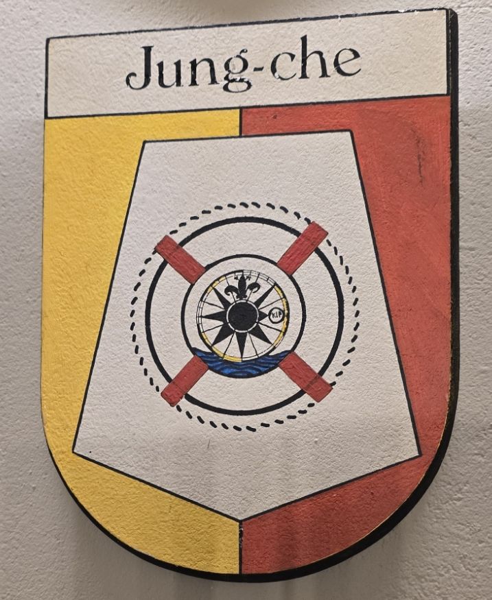 Wappen des Schlaraffen Ritter Jung-che aus der Theotmalie 393 - Detmold